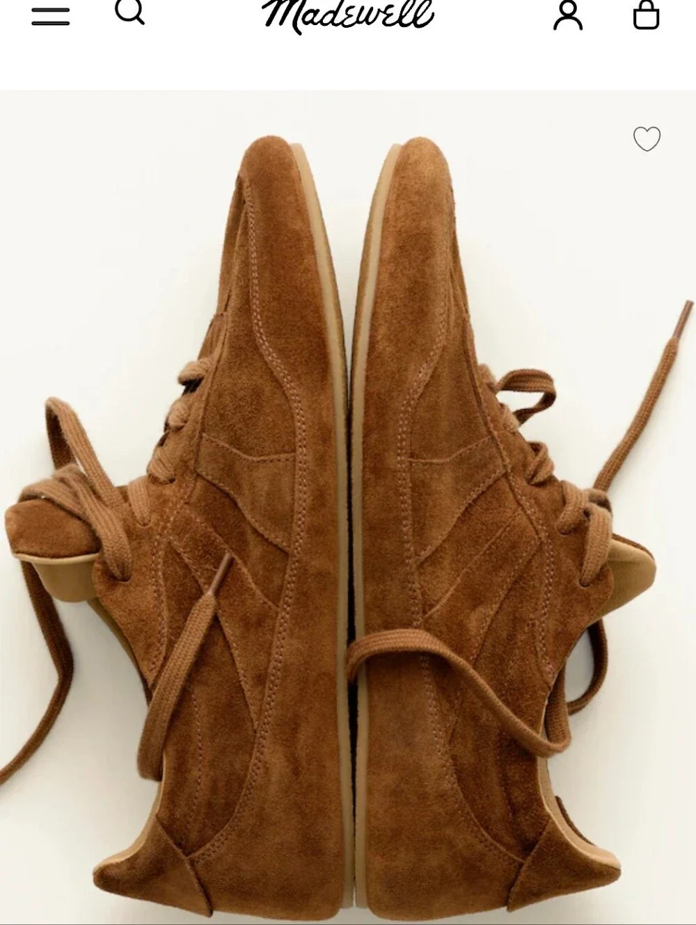 Madewell Oaklynne Suede Sneaker - Russet